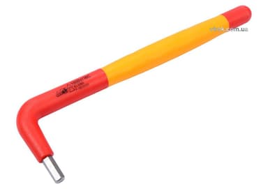 Ключ шестигранний електрика VDE YATO : тип "Г", М5 мм, L= 160x45 мм, до 1000V(DW)