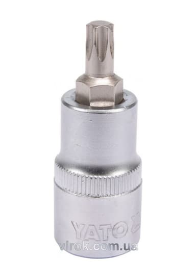 Головка торцева YATO квадрат 1/2 "TORX" Т40, L= 55 мм [40/240]