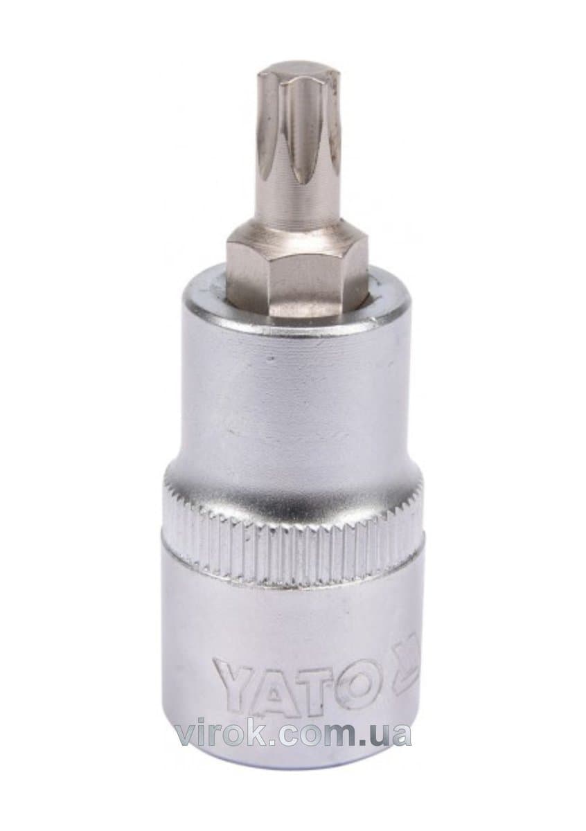 Головка торцева YATO квадрат 1/2 "TORX" Т40, L= 55 мм [40/240]