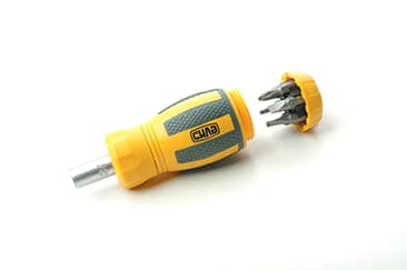 Викрутка реверсійна CrV з комплектом насадок (6 бит) (мала) СИЛА