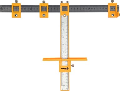 Шаблон для розмічання отворів VOREL з радіуом 200 мм; метрична і дюймова шкали [40]