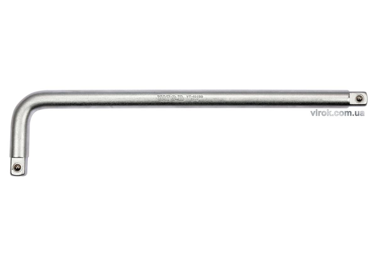 Вороток L-подібний YATO з квадратом 1/2", 300х70 мм [10/20]