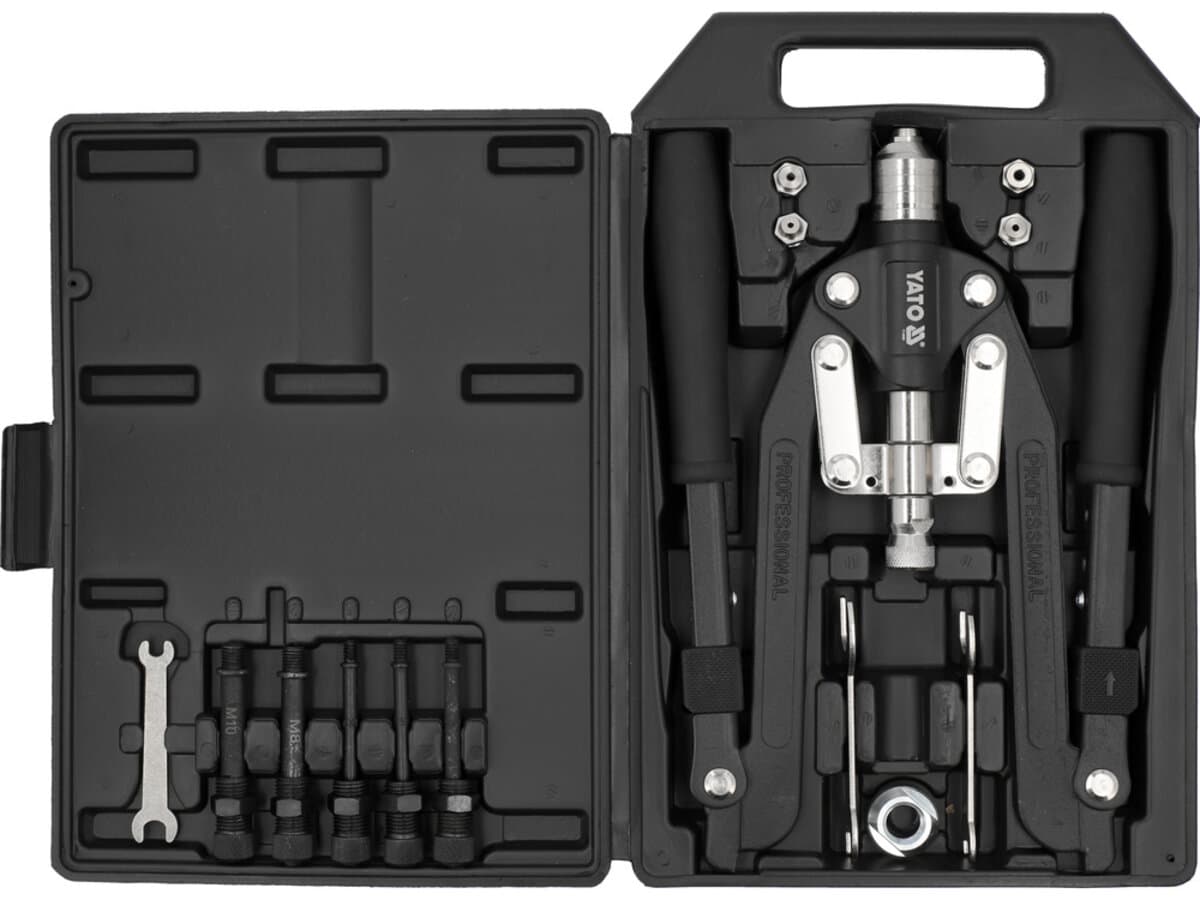 Заклепочник дворучний YATO для нітогайок М4-10 мм і заклепок Ø= 3.2- 6,4мм, L= 300-520 мм [6]