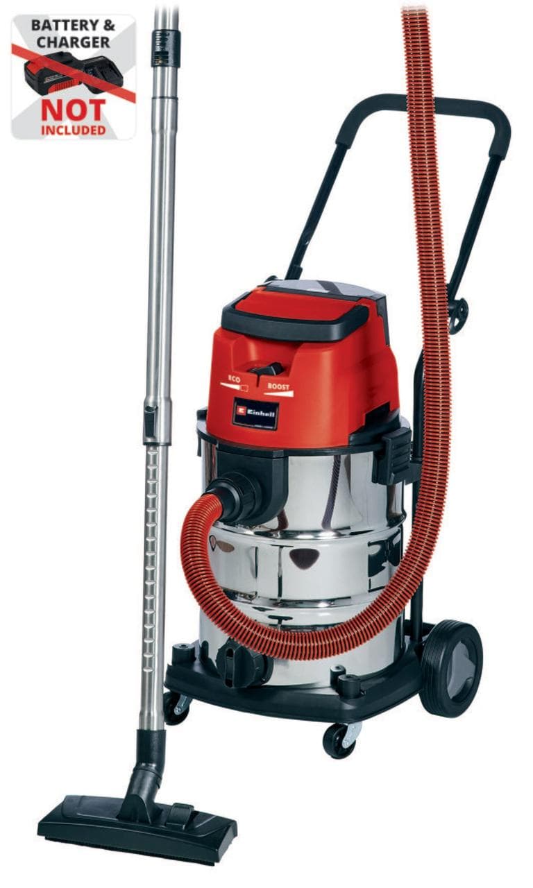 Пилосос для вологого та сухого прибирання акумуляторний Einhell TE-VC 36/30 Li S - Solo (2347140)