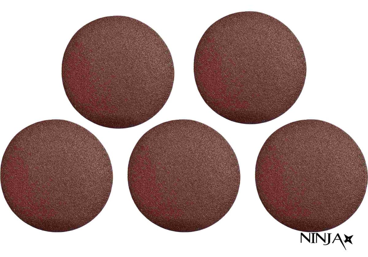 Круг шліфувальний самозачепний NINJA : Ø125 мм. Р80. універсальний Уп. 5 шт. [100]