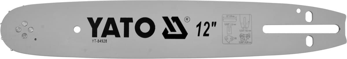 Шина для пили YATO l= 12"/ 30 см (50 ланок)0,325" (8,25 мм).Т-0,058" (1,5мм)YT-849395, YT-84963 [20]