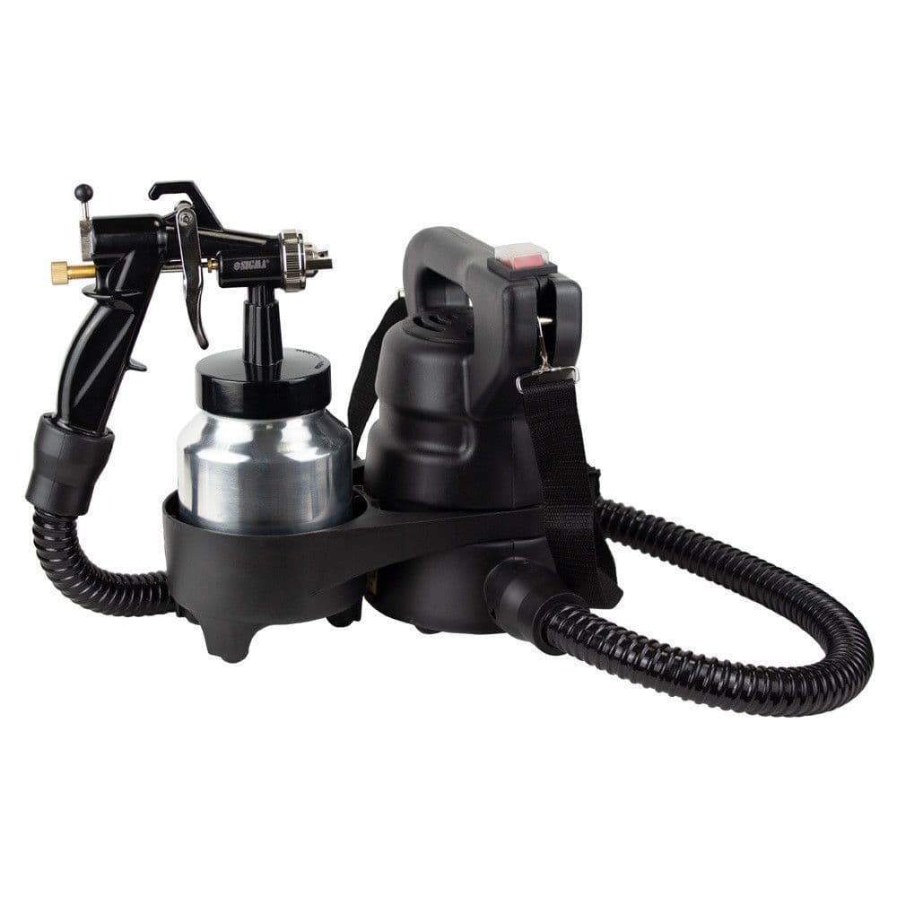 SIGMA Фарборозпилювач електричний HVLP 450Вт Ø1,4; 1,8 мм 230-290 мл/хв