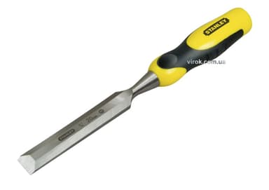 Стамеска STANLEY "DynaGrip" : L= 141 мм, жало W= 22 мм.