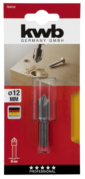 Зенківка по дереву і кольоровому металу, 12 мм, KWB (704310)