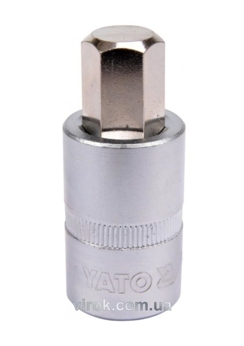 Головка торцева YATO квадрат 1/2 HEX M14, L= 55 мм [40/160]