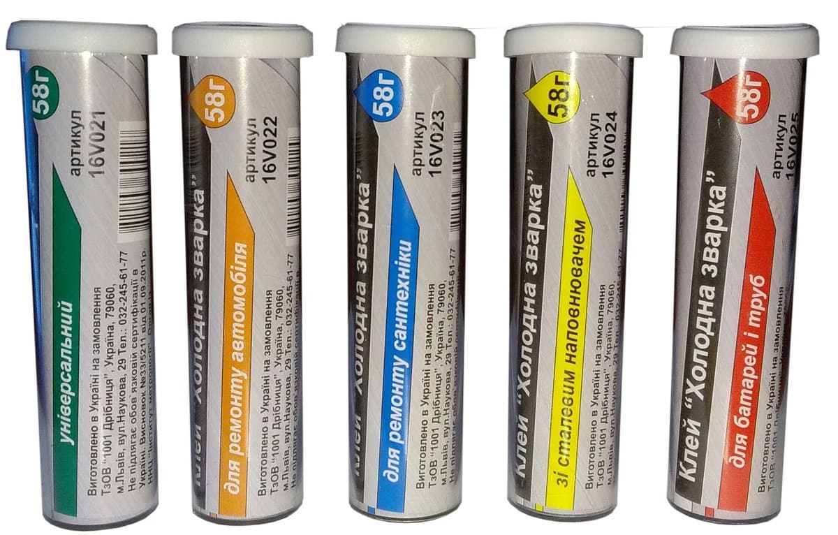 Клей холодна зварка VIROK, Для ремонту сантехніки, 58г. [36/180]