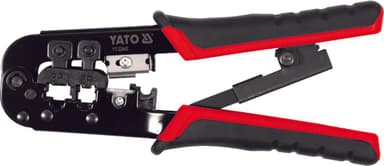 Кліщі для обтискання і зачистки кабелів YATO : RJ45, RJ11, L=190 мм [10/50]