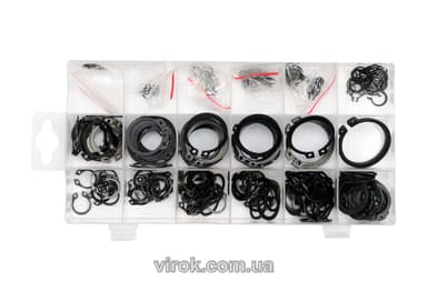 Стопорні кільця зовнішні YATO : набір, 300 шт [5/20/720]