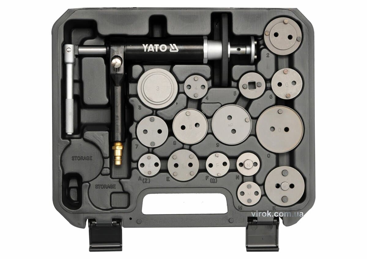 Гальмівні затискачі YATO пневматичні, 16 елементів [5]