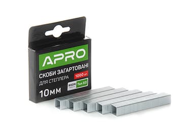 Скоби загартовані 10х11.3х0.7мм 1000шт APRO