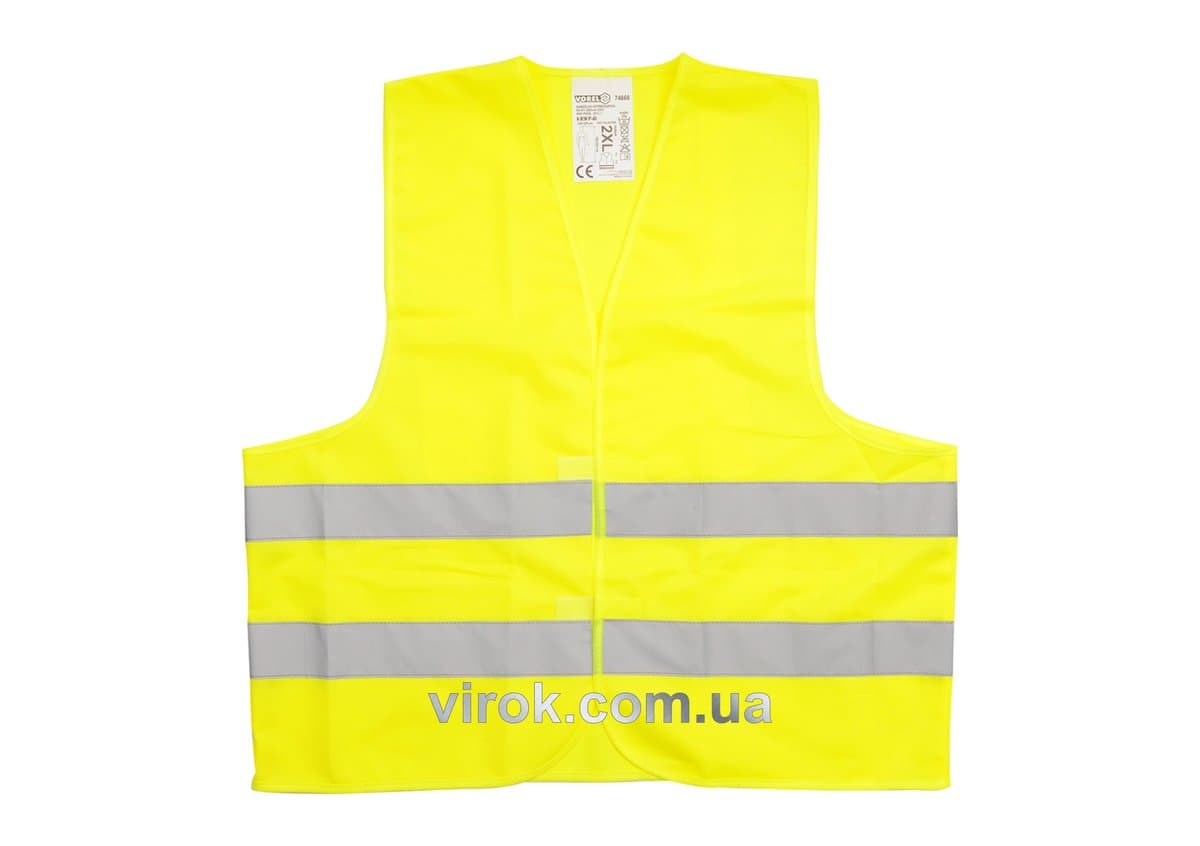 Жилет сигнальний VOREL жовтий, розм. XXL [100]