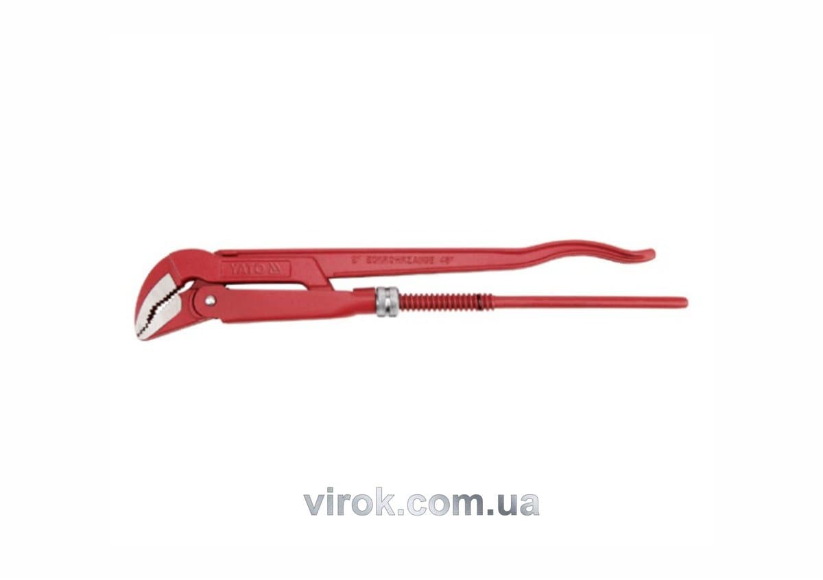 Ключ трубний переставний YATO : на 45° - 2" L= 530 мм. DIN 5234. CrV [12]