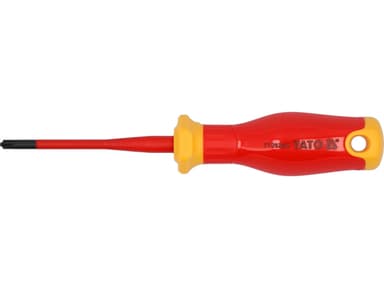 Викрутка з хрестовим шліцом діелектрична ізольована YATO: SL/PZ1х 80/178 мм, оголений шліц-17мм [12]