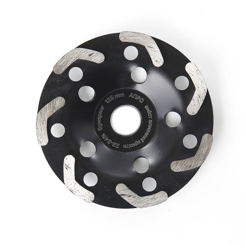 APRO Чаша алмазно шліфувальна 125 мм 22-24% Бумеранг