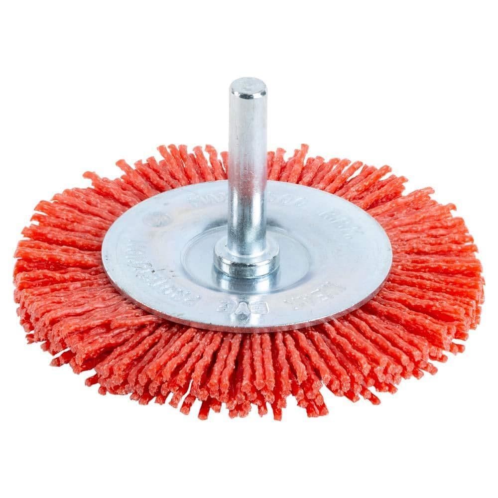 SIGMA Щітка дротяна дископодібна Ø75мм хвостовик Ø6мм (нейлонова)