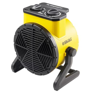 SIGMA Електрична теплова гармата з керамічним нагрівачем 2.0 кВт (ударостійкий пластик)