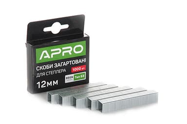 Скоби загартовані 12х11.3х0.7мм 1000шт APRO