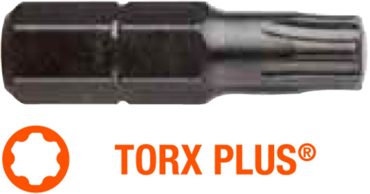 Насадка викруткова USH Industry : TORX Plus T40+ x 25 мм, Уп. 5 шт.
