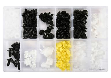 Шпинки для автосалоної обшивки MERCEDES YATO, різні, 12 типорозмірів, 270 шт. [20]