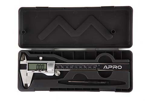 Штангенциркуль електронний 150мм металевий корпус (батарея 1,5В) APRO