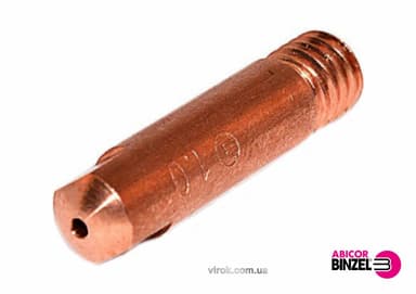 Накінечник зварювальний ABICOR BINZEL : E-Cu, 1.0 x M6 x 25 мм