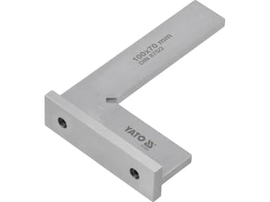 Кутник слюсарний 90° YATO з широкою основою, 100 х 70 мм [100]