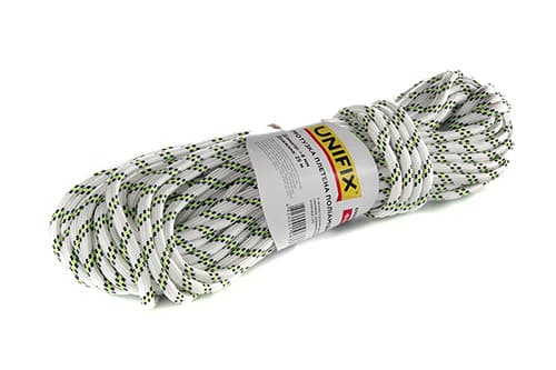 Мотузка плетена поліамідна (капронова) ФАЛ 8мм 25м UNIFIX