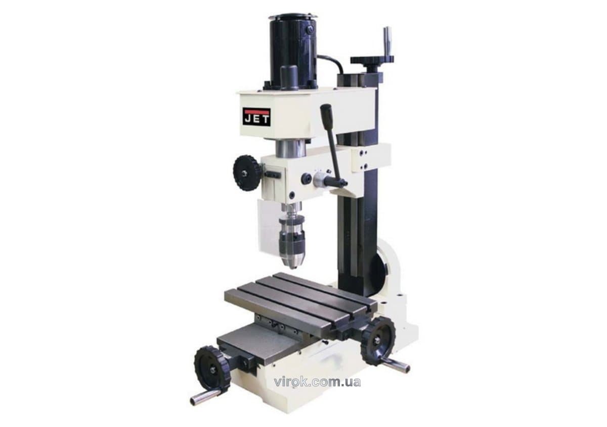 Фрезерно-свердлильний верстат JET JMD-1: 230В 0.25(0,15)кВт. МК-2 сверда Ø≤10 мм.т/к фрези Ø=20/10мм