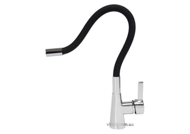 Змішувач води FALA "FLEXIBLE" для раковини з гнучкою чорною лійкою [10/120]