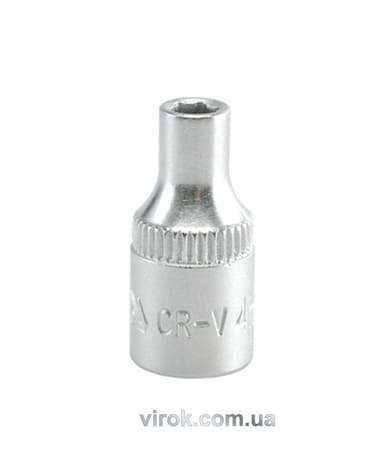 Головка торцева 6-гранна YATO : квадрат 1/4", М= 4 мм, L= 25 мм [24/240/400]