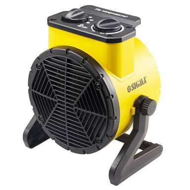 SIGMA Електрична теплова гармата з керамічним нагрівачем 2.0кВт (ударостійкий пластик)