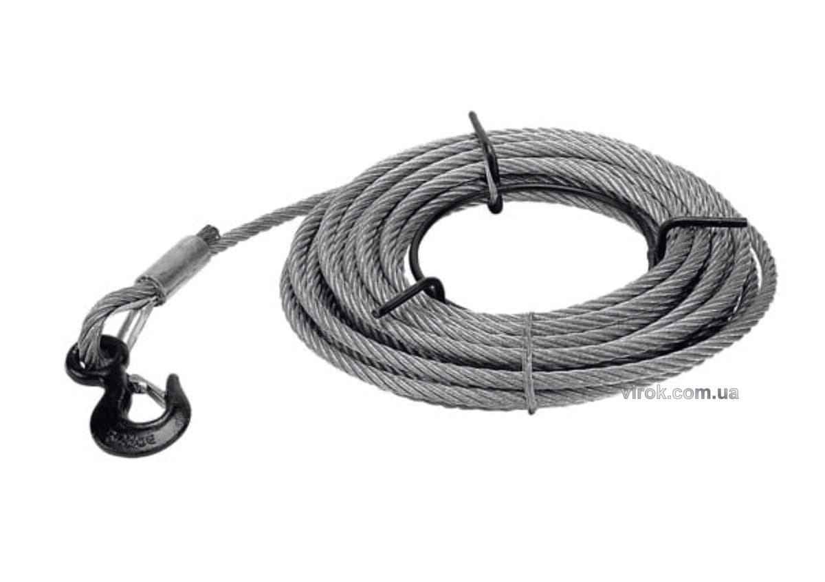 Трос для лебідки з гаком JET : l= 20 м, Ø= 16 мм. max 3 т