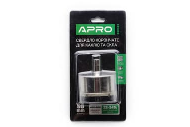 Свердло трубчасте з алмазним напиленням 55мм APRO