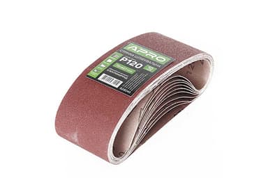 Стрічка шліфувальна нескінченна APRO P120 75×457мм (10шт)