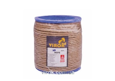 Канат джутовий ЕВА 12 мм x 200 м. (пластикова бобіна)(+,-) 5%