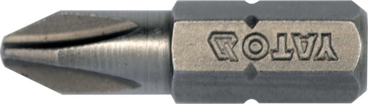 Насадка викруткова YATO : "Philips" PH2 х 25 мм. HEX 1/4". 10 (Уп/Шт.) [20/100]