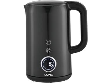Електрочайник з термостатом з нержавіючої сталі, чорний LUND 1,7 л, 2200 Вт, живл від мережі 230 В