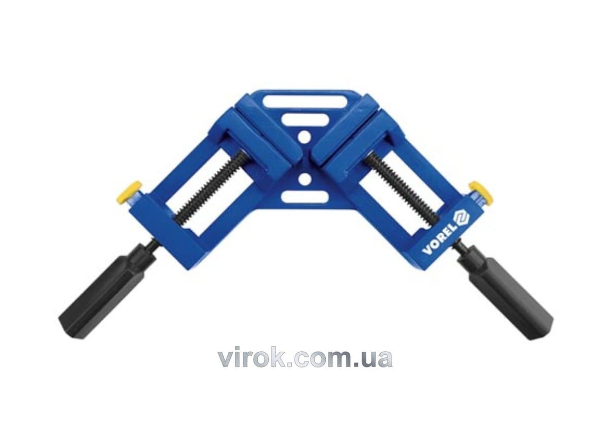 Струбцина кутова VOREL алюмінієва 65 мм, 90° [6/12]