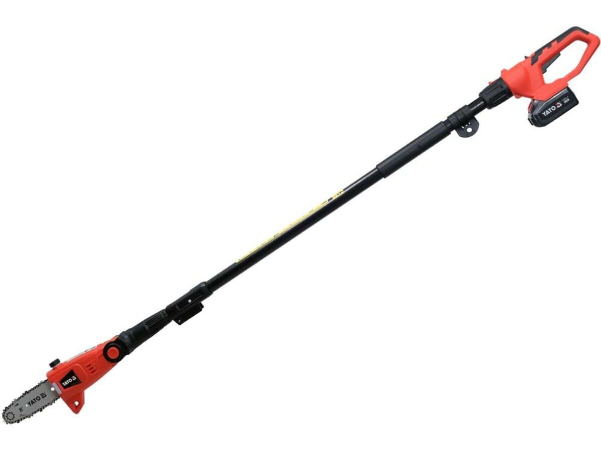 Кущоріз акумуляторни багатоцільвий садивий YATO Li-Ion 18V, 2АГ, з знімн телеск. тримачем, пила 8"