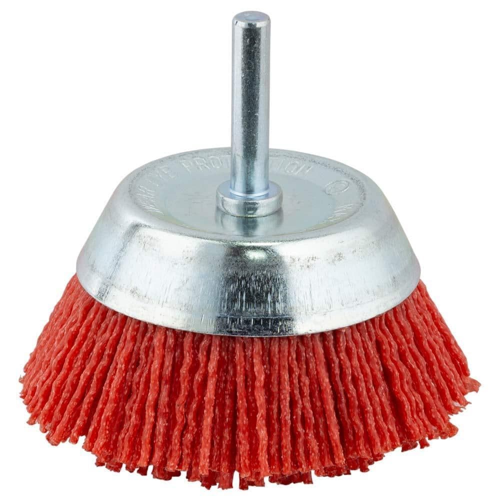 SIGMA Щітка дротяна чашкоподібна Ø75мм хвостовик Ø6мм (нейлонова)