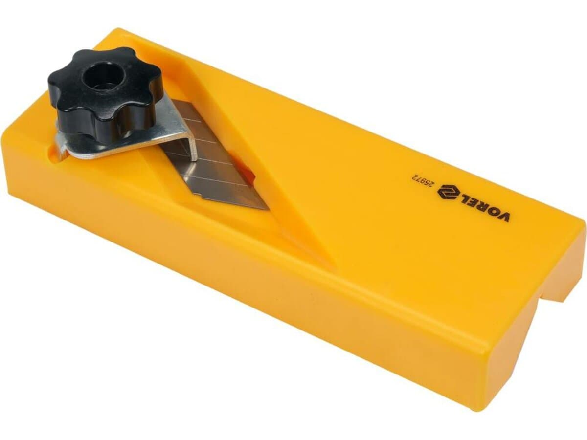 Рубанок крайковий по г/к плитах VOREL t= 18 мм, кут обробки 90° ABS пластиков, 155x54x45 мм [50]