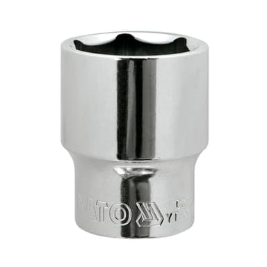 Головка торцева 6-гранна YATO: квадрат 1/2" х 11/16", L= 38 мм, з хром-ванадію