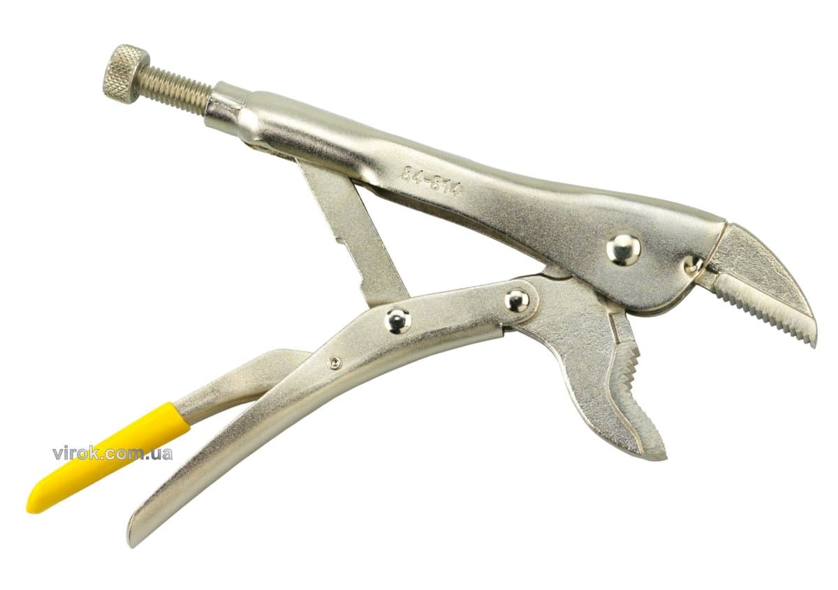 Кліщі затискні STANLEY з фіксатором і V-подібними губками, l= 225 мм