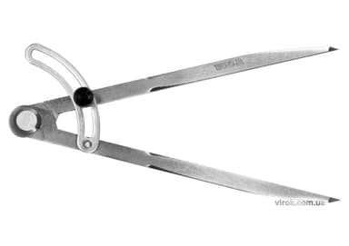 Циркуль розмічальний YATO : L= 200 мм з фіксатором [50]