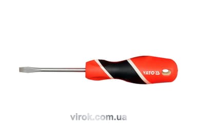 Викрутка плоска YATO : шліц SL5 х 75 мм [12/60/240]